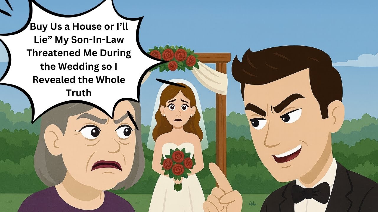 Buy Us a House or I’ll Lie” My Son In Law Threatened Me During the Wedding so I Revealed the