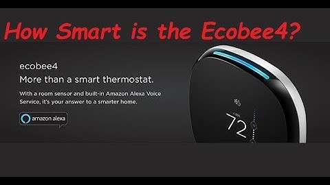 4K Ecobee4 Smart Thermstat Unboxing and Review Featuring Alexa