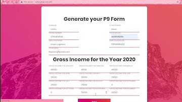 KRA ITAX HOW TO MAKE YOUR OWN P9 FORM EASY