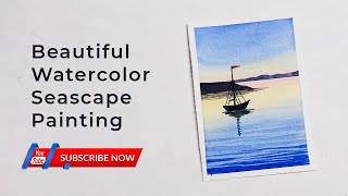 Beautiful Watercolor Seascape for Beginners