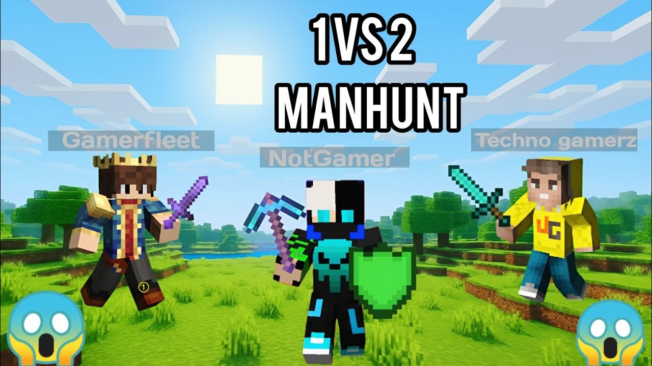 1 vs 2 Speedrunner VS Hunter | Minecraft - YouTube