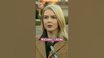 Karoline Leavitt slams a reporter for "mischaracterizing" President Trump