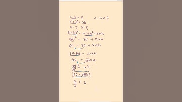 🔥Solve This Viral Math Puzzle in 60 Seconds! (a+b=8, a²+b²=32)🤯 #matholympiad #matholympics