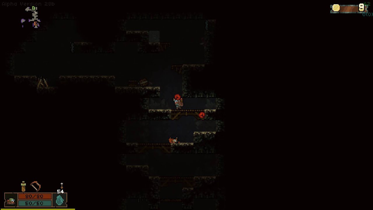 Vagante Alpha Version 28b - Thrown Objects Passes Through Solid Floor