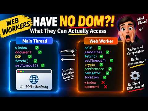 28. Web Workers Have NO DOM?! 😱 What They Can Actually Access