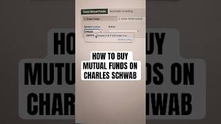How to Buy Charles Schwab Mutual Funds #charlesschwab #schwab #investing101