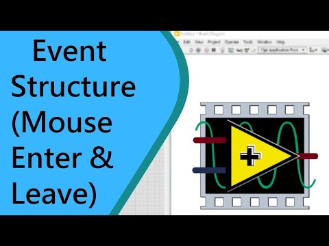 LabVIEW in Tamil_Event Structure (Mouse Enter & Leave) - YouTube