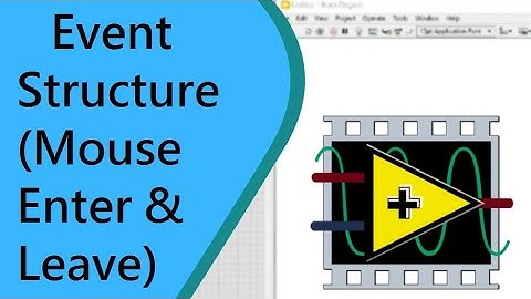 LabVIEW in Tamil_Event Structure (Mouse Enter & Leave)