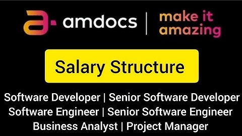 Amdocs Salary Structure | Amdocs Software Engineer Salary | Amdocs Software Developer Salary