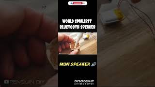 how to make world smallest bluetooth speaker#shorts #worldsmallestbluetooth speaker