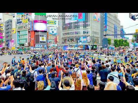4K60【Japan Advances】Shibuya Celebrates World Cup Qualification 2026 Tokyo Japan.