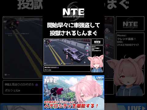 【NTE】ゲーム開始早々に車強盗して投獄される愚か者の図【配信切り抜き】#shorts