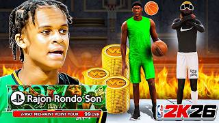 I TOOK RAJON RONDO'S SON TO THE COMP STAGE 10K COURT in NBA 2K26!