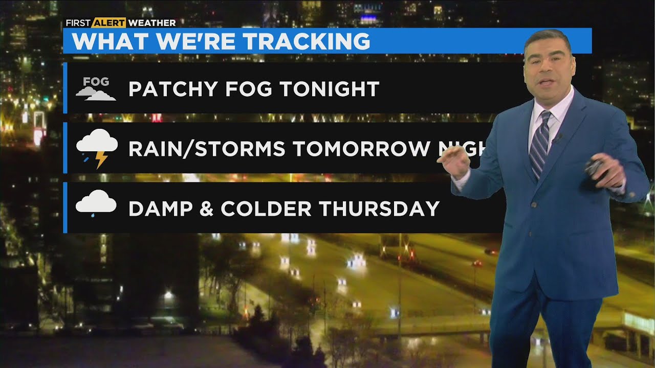 Chicago First Alert Weather: Patchy fog Monday night - YouTube