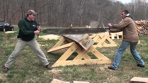Two-Man Buck Saw Demonstration