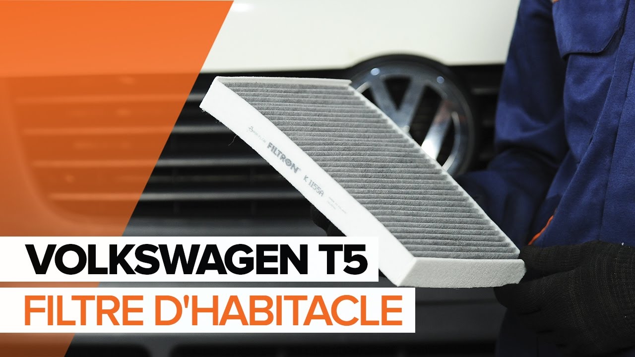 Comment remplacer un filtre d'habitacle sur VW T5 TRANSPORTER [TUTORIEL
