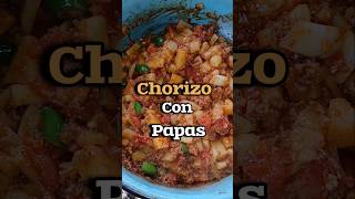 Chorizo con Papas A la Mexicana a mi estilo algo facil delicioso