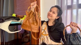 All the bags I own right now! VINTAGE GUCCI VINTAGE COACH LONGCHAMP LOUIS VUITTON | Shanta Woolley