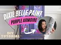 Purple Armoire Flip - A Dixie Belle Paint Tutorial