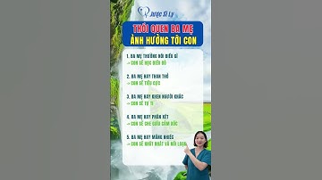 Thói quen ba mẹ ảnh hưởng tới con #duocsily #dsly #chamsocsuckhoe