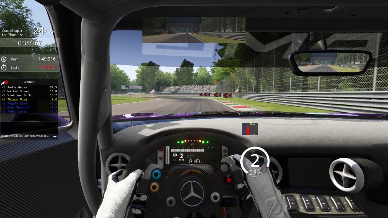 Assetto Corsa Mercedes Sls Amg Gt3 Monza Racing Laps Youtube