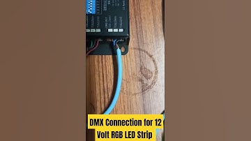 DMX Controller connection to DMX Decoder for RGB LED Strip