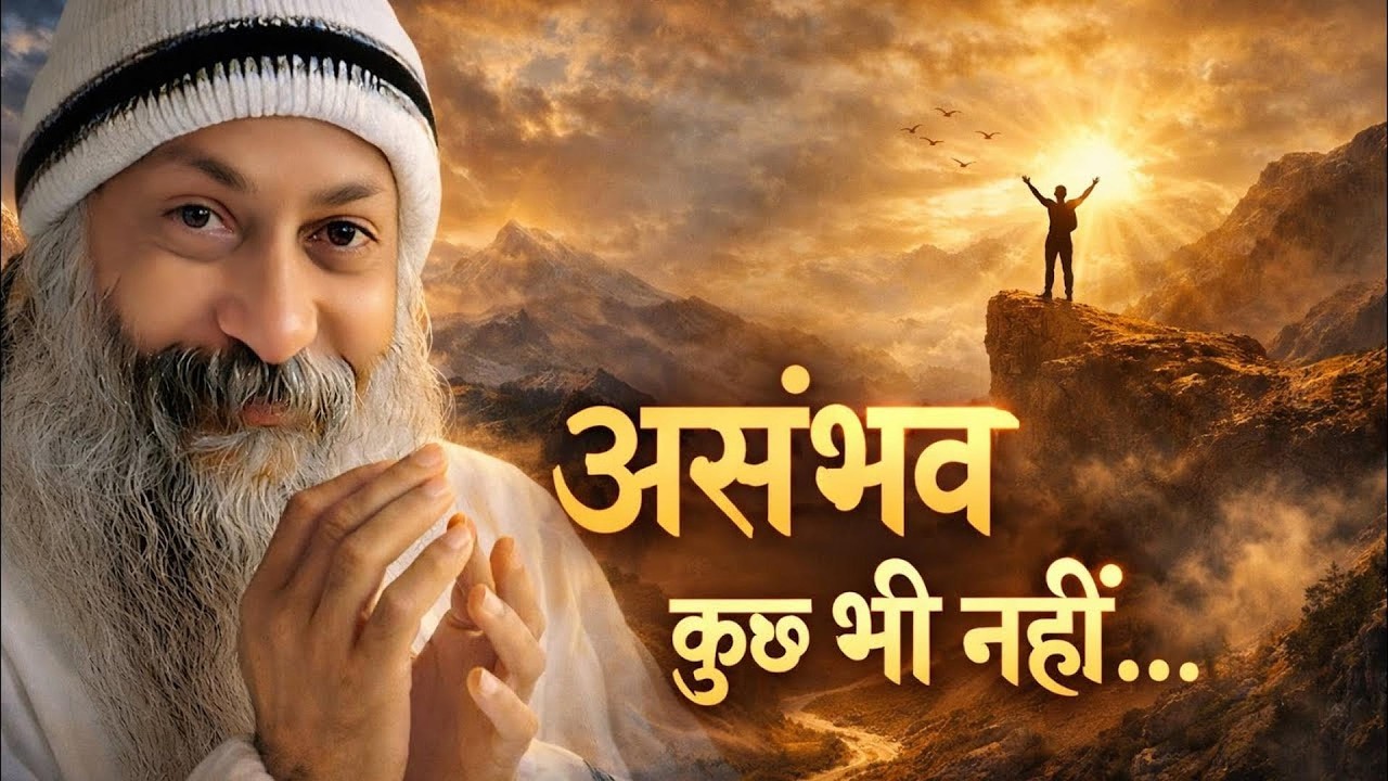 OSHO - ख़ुद पर भरोसा रखें कुछ भी असंभव नहीं | Osho Hindi Speech ...  Osho Hindi Spiritual Speech
