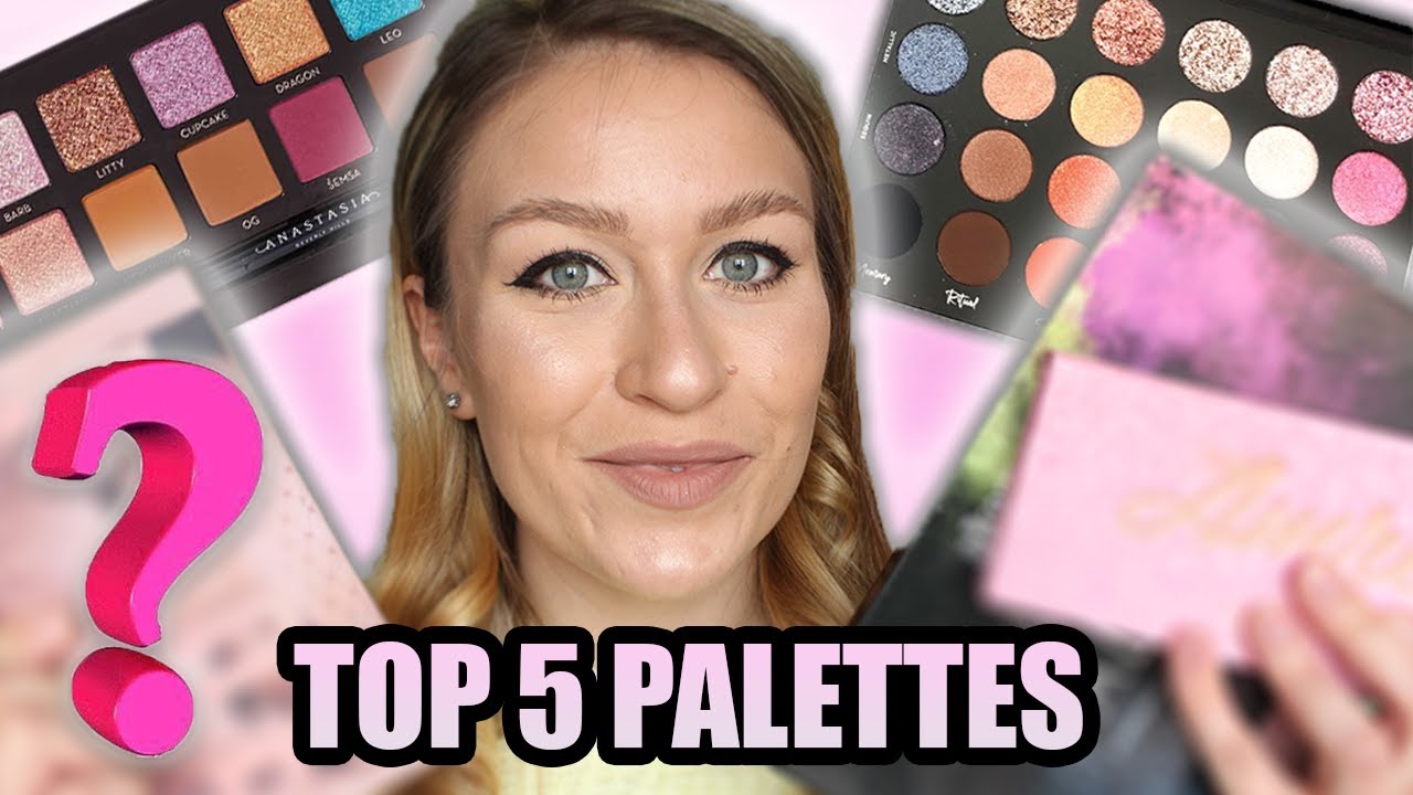 TOP 5 EYESHADOW PALETTES | Holy Grail Makeup Products 2020 | Makeup Collection Swatches