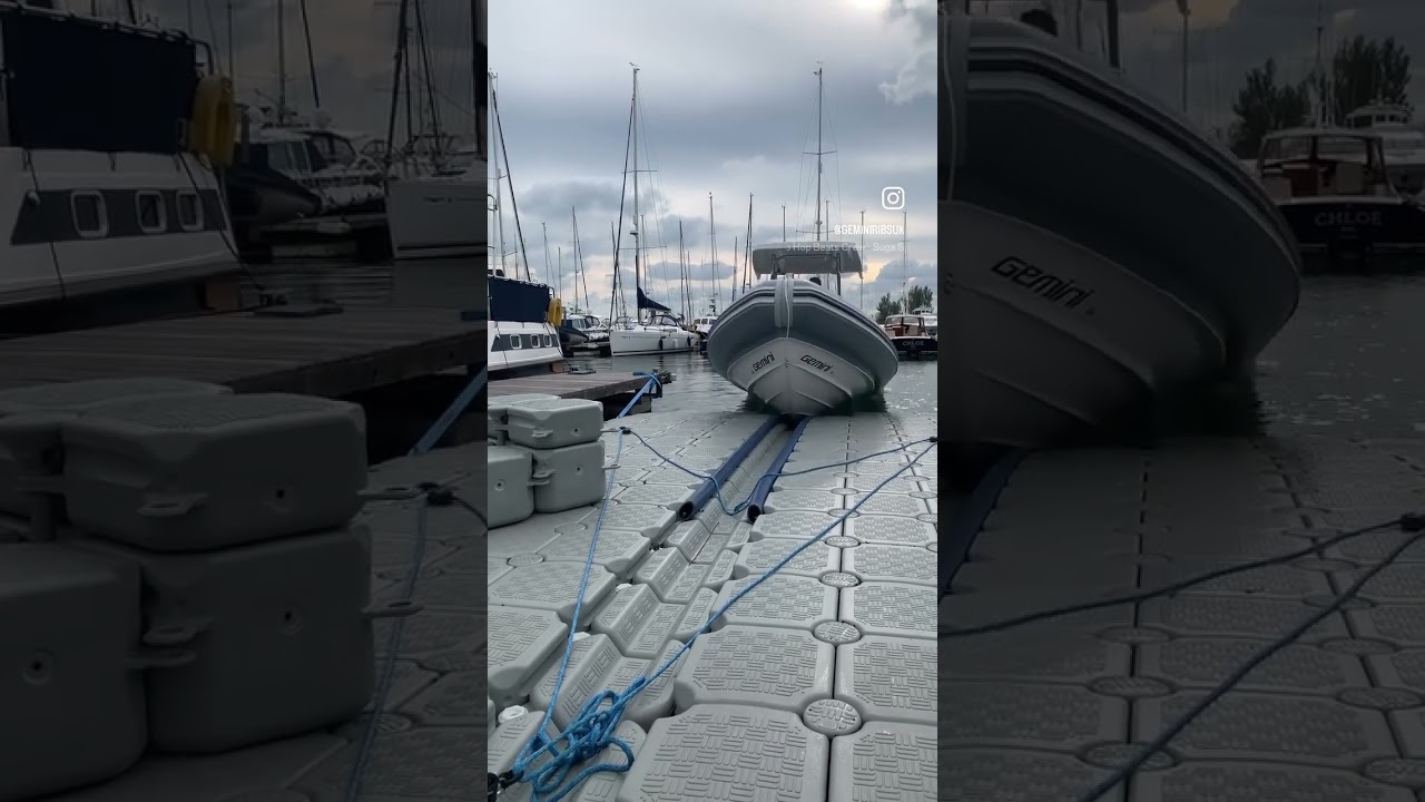 Gemini 880 going onto a Versadock in style || Berthon RIB Solutions