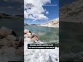 A skier seemed to defy gravity as she zoomed downhill before skimming across the surface of a lake 😮