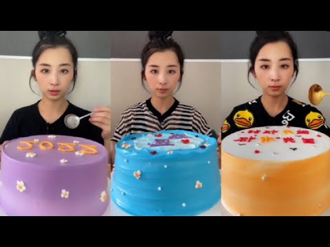 ASMR CREAMY CAKE MUKBANG | KWAI EATING SHOW | CHINESE DESSERT