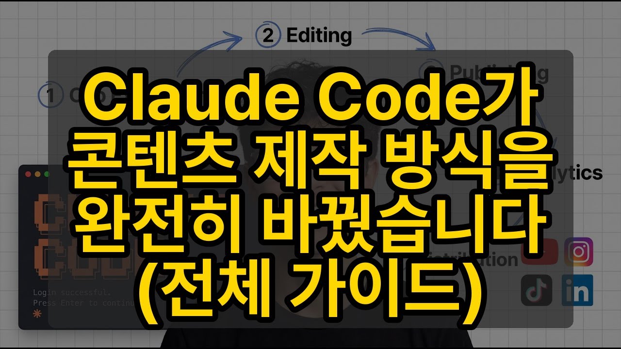 ⁣Claude Code가 콘텐츠 제작 방식을 완전히 바꿨습니다 (전체 가이드)