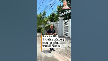 Mua rẻ hơn thị trường 500tr năm 2022. Mức giá từ 4.3 tỷ nay chốt 2.75 tỷLô đất đẹp 625m2 -100 thổ cư
