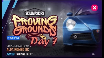 NFS No Limits | Alfa Romeo 8C Proving Grounds | 210 Gold Spent | Day 7 Challenge | Need For Speed