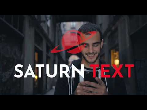 Saturn Text Symbol