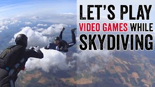 Let's play a video game while skydiving – an extreme record in Germany! screenshot 5