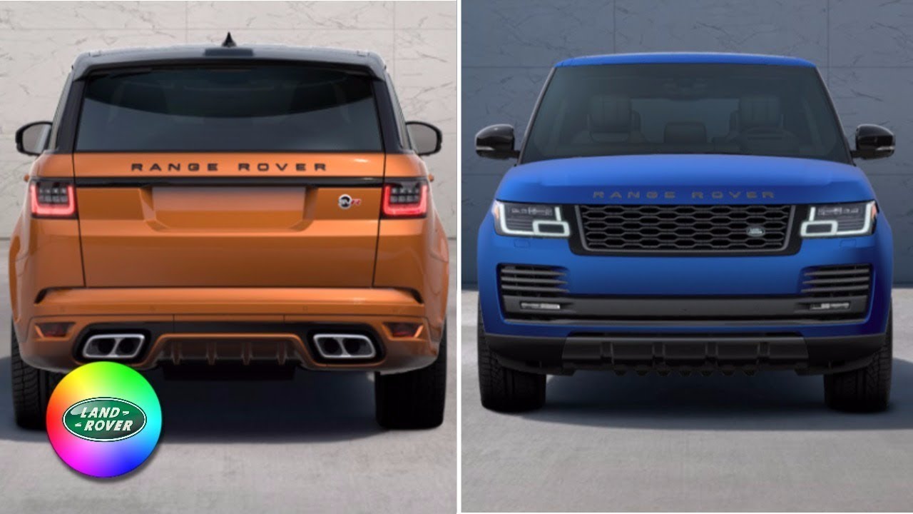 Range Rover Colours Chart