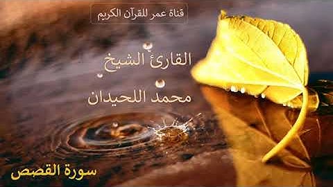 028   سورة القصص   القارئ الشيخ محمد اللحيدان