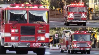 LAFD LIGHT FORCE 27 AND ENGINE 27 ENGINE 227 RESPONDING