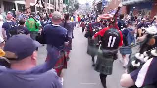 Scotland fans celebrate World Cup win over Haiti with bagpipes in Boston