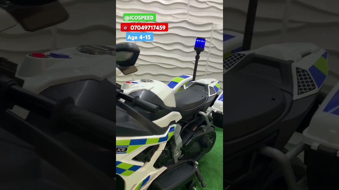 Children Electric Police Powerbike With Bluetooth Age 5-15