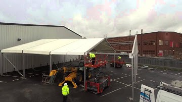 Aganto Steelite Installation - Scaffold View Timelapse