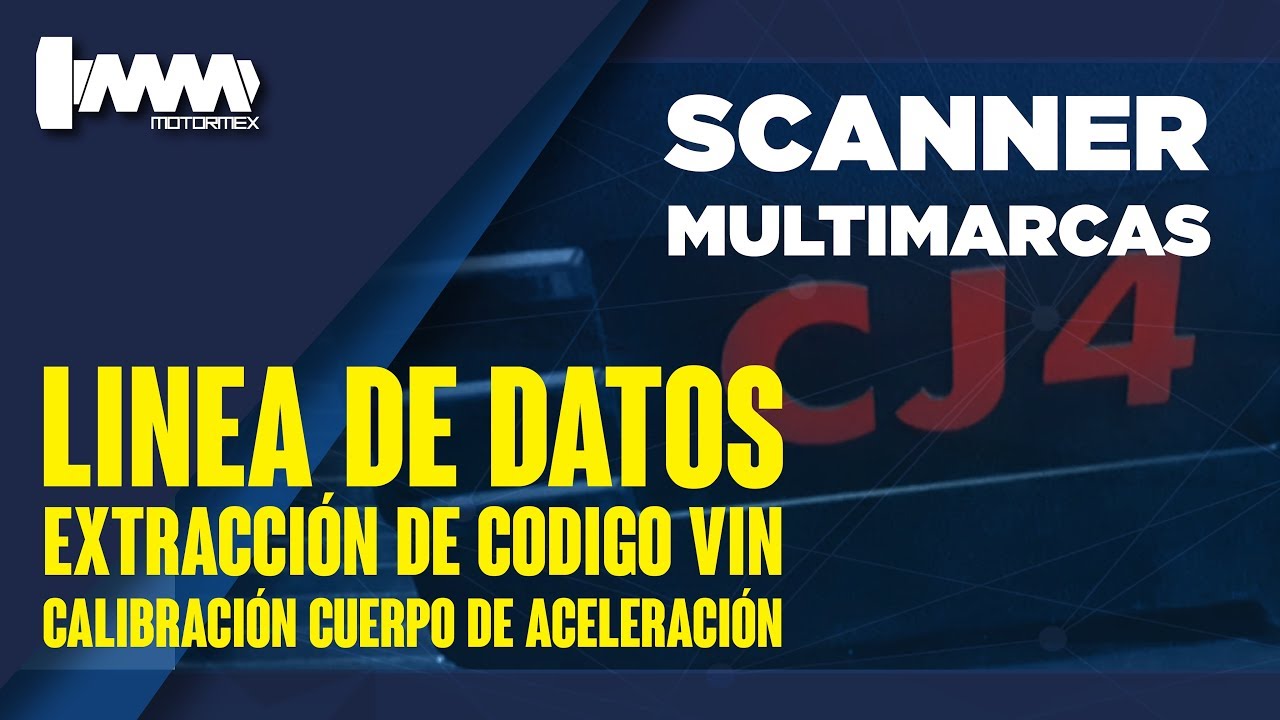 SCANNER CJ4R MULTIMARCAS MOTORMEX YouTube