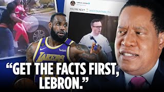 Lebron James Irresponsibly Calls Out Heroic Cop Who Actually SAVED Lives | Larry Elder