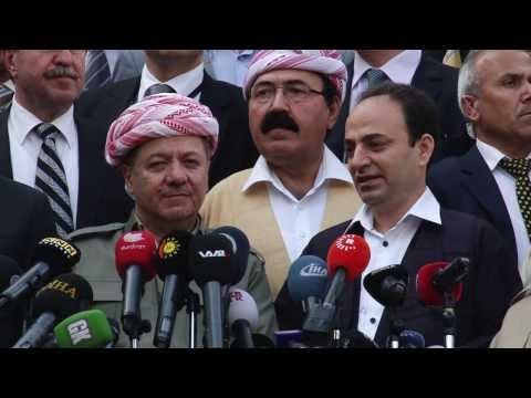 Baydemir-Barzani görüşmesi sonrasında basın açıklaması