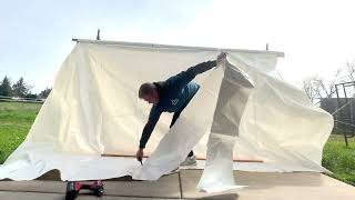 How to install shrink wrap on scaffolding for dummies 