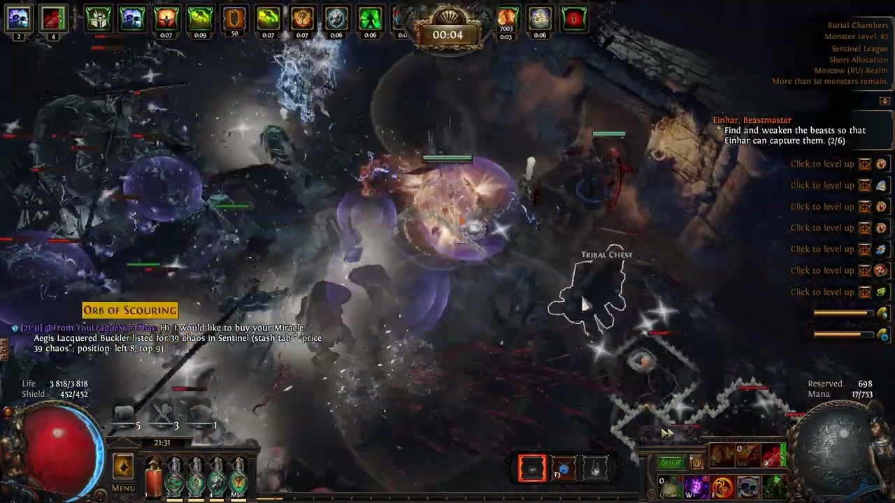 Path of Exile Seismic Trapper 1ex gear