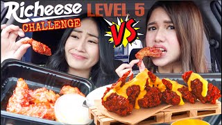 RICHEESE FIRE WINGS LEVEL 5 CHALLENGE VS CLARIN HAYES!!