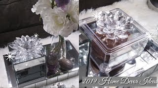 Diy / 2 Easy & Affordable Glam Decorative Boxes / Dollar Tree Diy / 2019 Home Decor Ideas