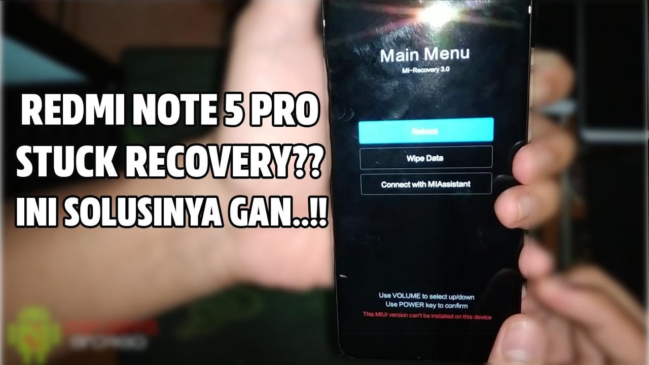 Main Menu Redmi Recovery